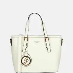 Handtassen^Firenze Saffiano handtas S wit