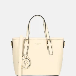 Handtassen^Firenze Saffiano handtas S beige