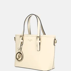 Handtassen^Firenze Saffiano handtas S beige