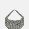 Clutches^Firenze strass buideltje handtas silver