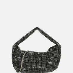 Clutches^Firenze strass buideltje handtas black