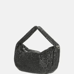 Clutches^Firenze strass buideltje handtas black