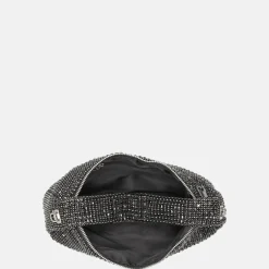 Clutches^Firenze strass buideltje handtas black