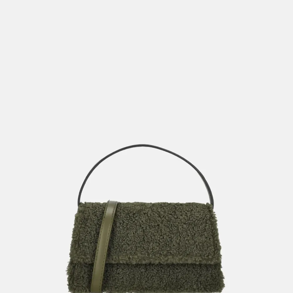 Crossbody Tassen^Firenze Teddy crossbody tas dark green