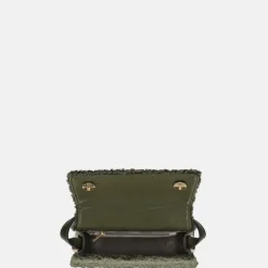 Crossbody Tassen^Firenze Teddy crossbody tas dark green