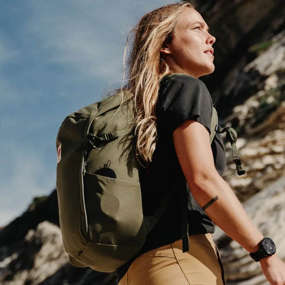 Vrijetijd Rugzakken | School Rugzakken^Fjallraven Ulvo rugzak 15 inch green