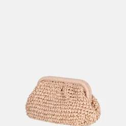 Clutches^Flora & Co clutch riet rose