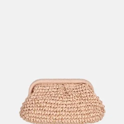 Clutches^Flora & Co clutch riet rose