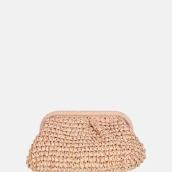 Clutches^Flora & Co clutch riet rose
