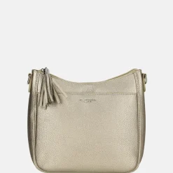Crossbody Tassen^Flora & Co crossbody tas taupe metal