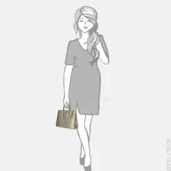 Handtassen^Flora & Co handtas S taupe metalisee