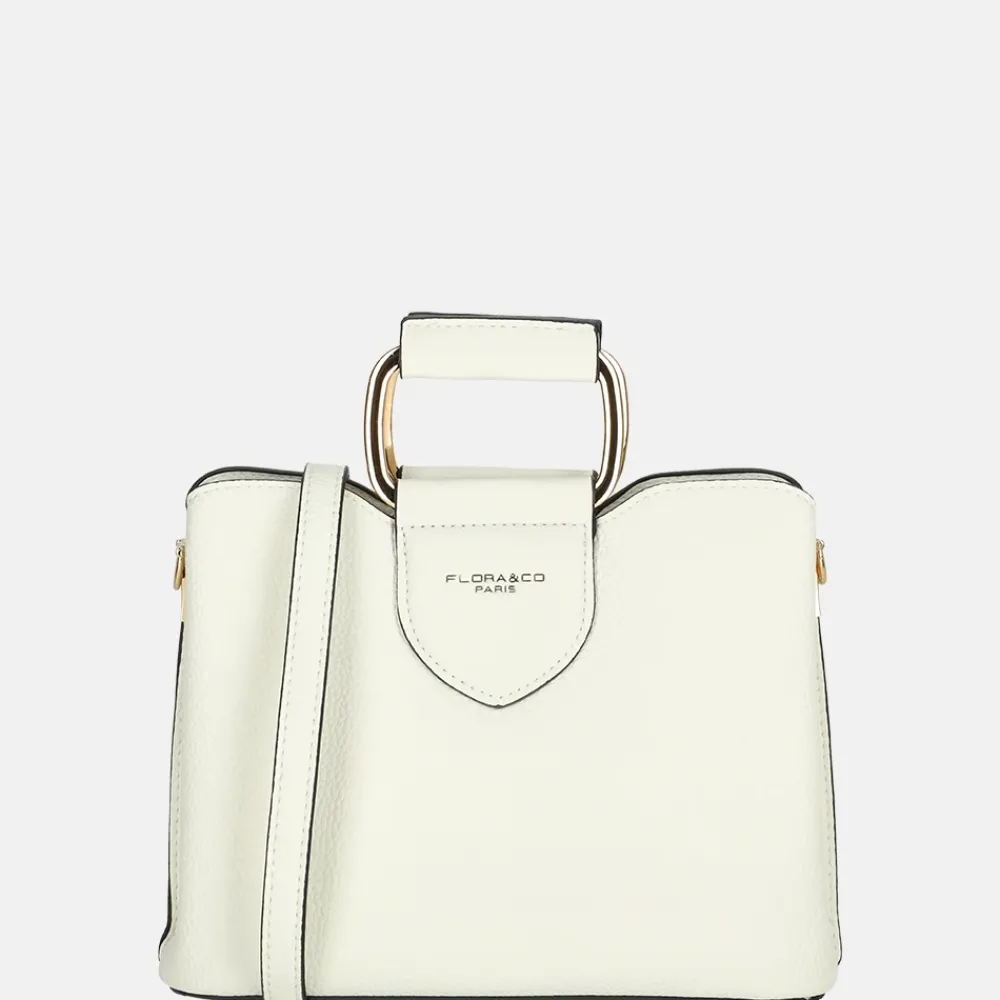 Handtassen^Flora & Co handtas S white