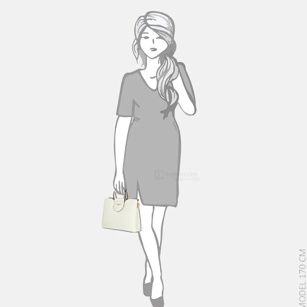Handtassen^Flora & Co handtas S white
