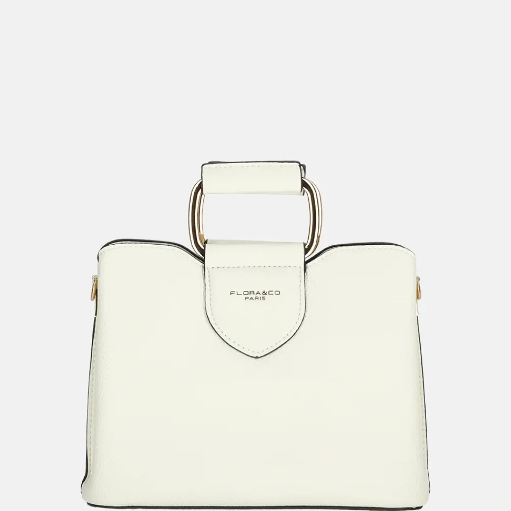 Handtassen^Flora & Co handtas S white