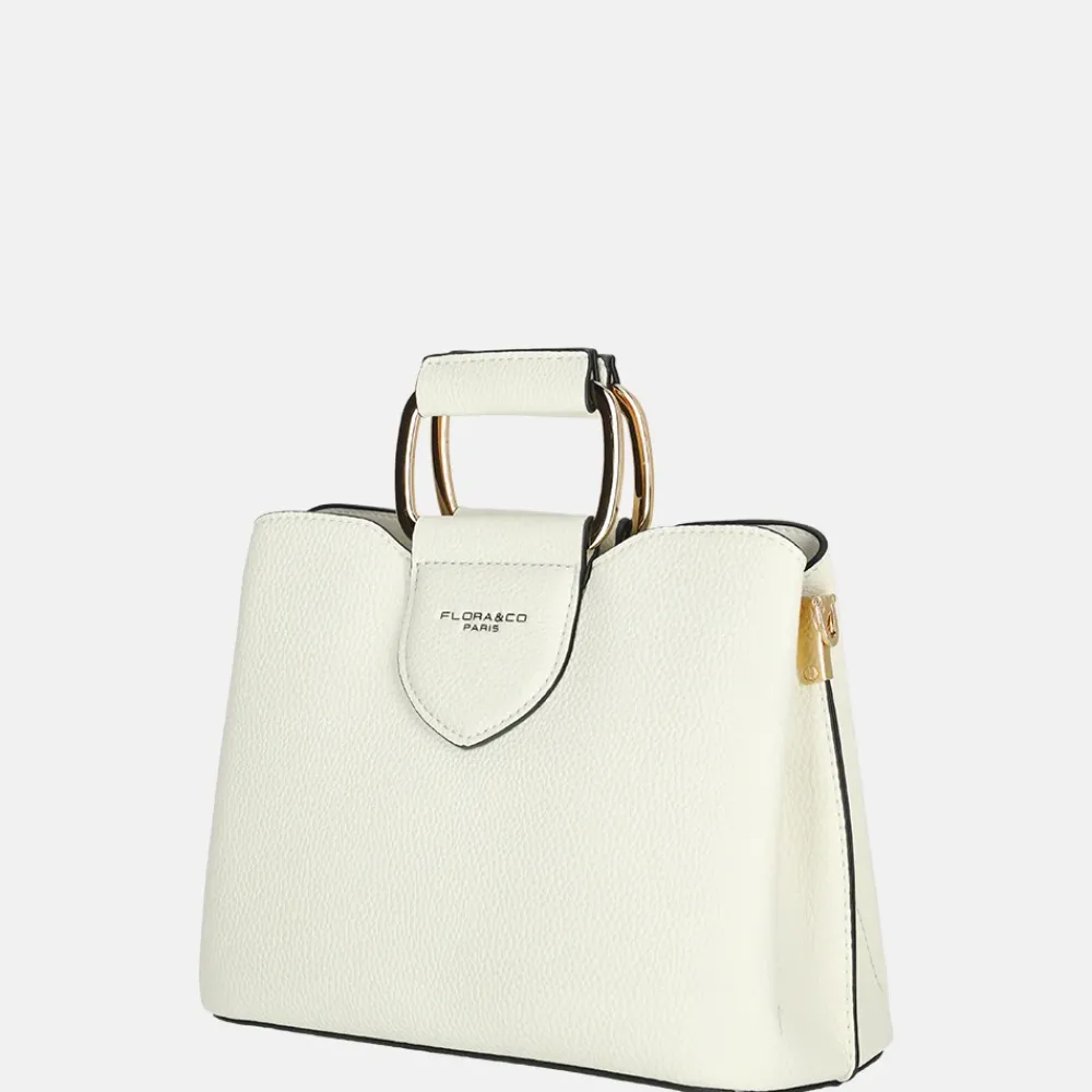 Handtassen^Flora & Co handtas S white