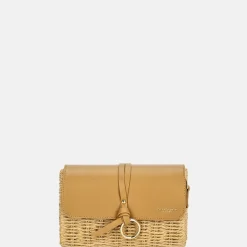 Crossbody Tassen^Flora & Co riet crossbody tas naturel/camel