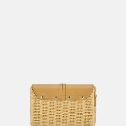 Crossbody Tassen^Flora & Co riet crossbody tas naturel/camel