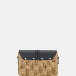 Crossbody Tassen^Flora & Co riet crossbody tas naturel/blue