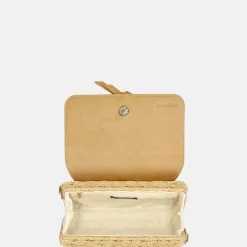 Crossbody Tassen^Flora & Co riet crossbody tas naturel/camel