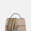 Crossbody Tassen^Flora & Co Saffiano crossbody tas taupe