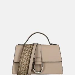 Crossbody Tassen^Flora & Co Saffiano crossbody tas taupe