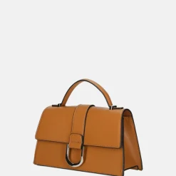 Crossbody Tassen^Flora & Co Saffiano crossbody tas camel