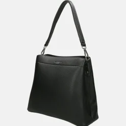 Schoudertassen^Flora & Co schoudertas fashionband black