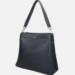 Schoudertassen^Flora & Co schoudertas fashionband navy