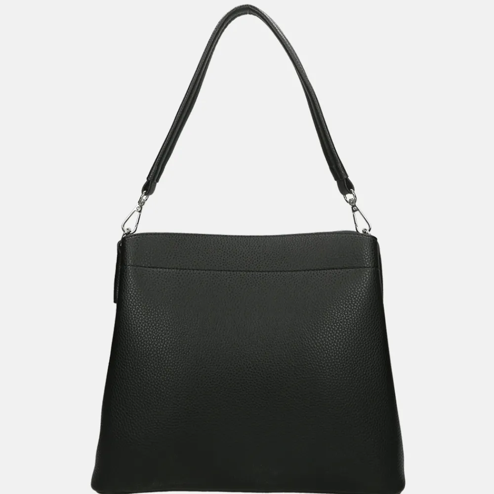 Schoudertassen^Flora & Co schoudertas fashionband black
