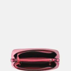 Schoudertassen^Flora & Co schoudertas fashionband fuchsia