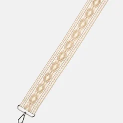 Schoudertassen^Flora & Co schoudertas fashionband beige