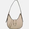 Schoudertassen^Flora & Co schoudertas taupe clear