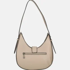 Schoudertassen^Flora & Co schoudertas taupe clear