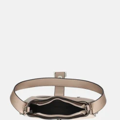 Schoudertassen^Flora & Co schoudertas taupe clear