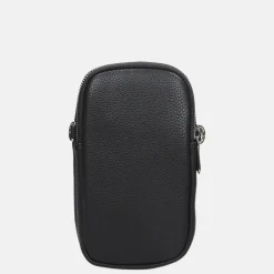 Schoudertassen^Flora & Co schoudertas telefoon black