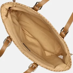 Shoppers^Flora & Co shopper studs nutural/camel