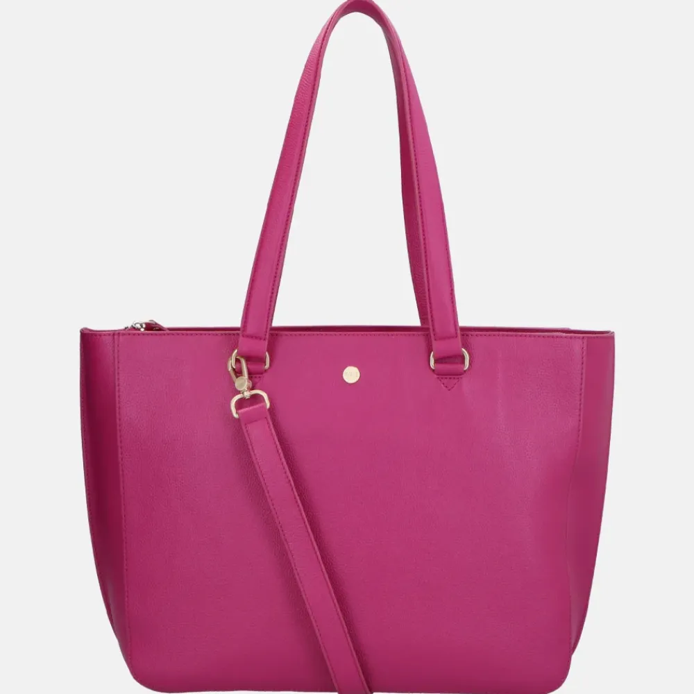 Dames Laptoptassen^FMME Simone laptoptas 15 inch fuchsia