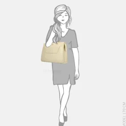 Dames Laptoptassen^FMME Simone laptoptas 15 inch cream