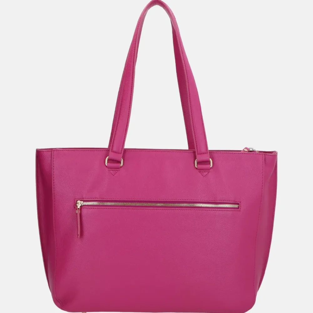 Dames Laptoptassen^FMME Simone laptoptas 15 inch fuchsia