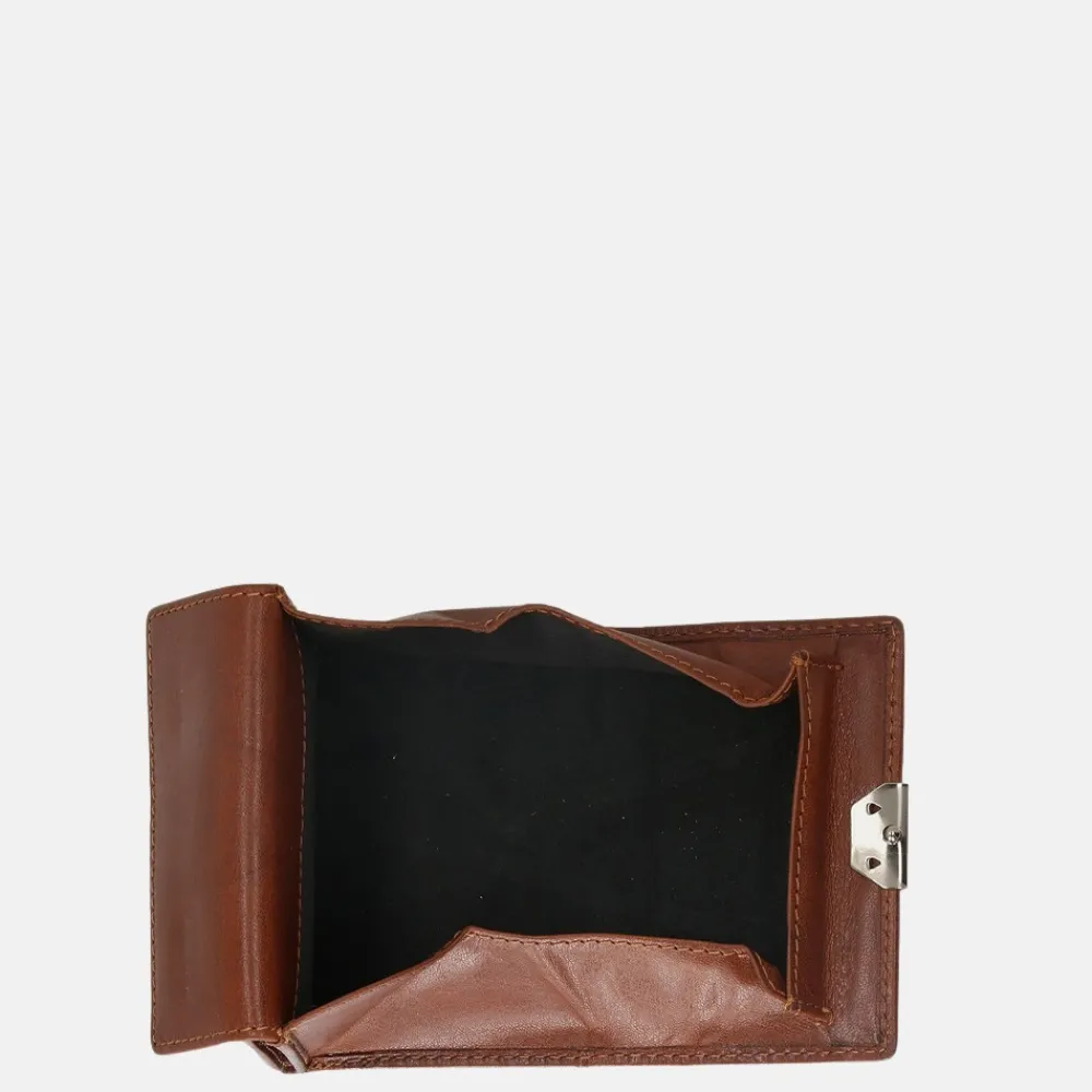 Heren Portemonnees^Genicci Melvin portemonnee cognac