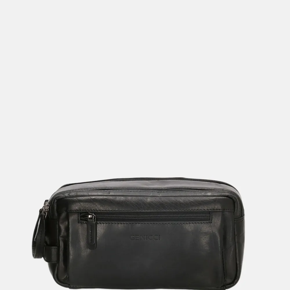 Toilettassen^Genicci Oscar toilettas black