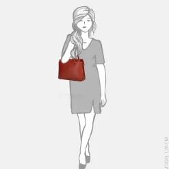 Handtassen^Gigi Fratelli handtas red