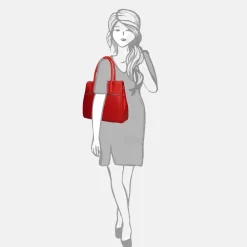 Shoppers^Gigi Fratelli Romance Business shopper red