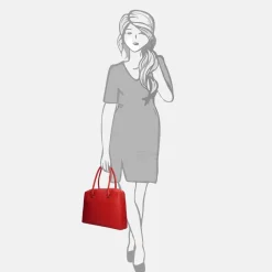 Schoolhandtassen | Shoppers^Gigi Fratelli Romance Business shopper 13.3 inch red