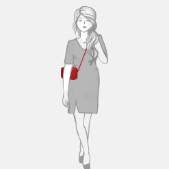 Crossbody Tassen^Gigi Fratelli Romance crossbody tas red