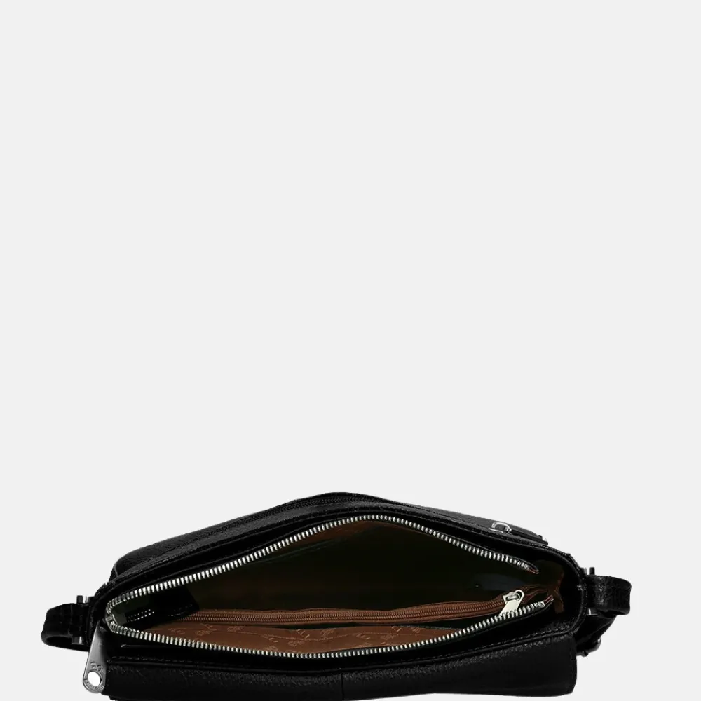 Schoudertassen^Gigi Fratelli Romance schoudertas black
