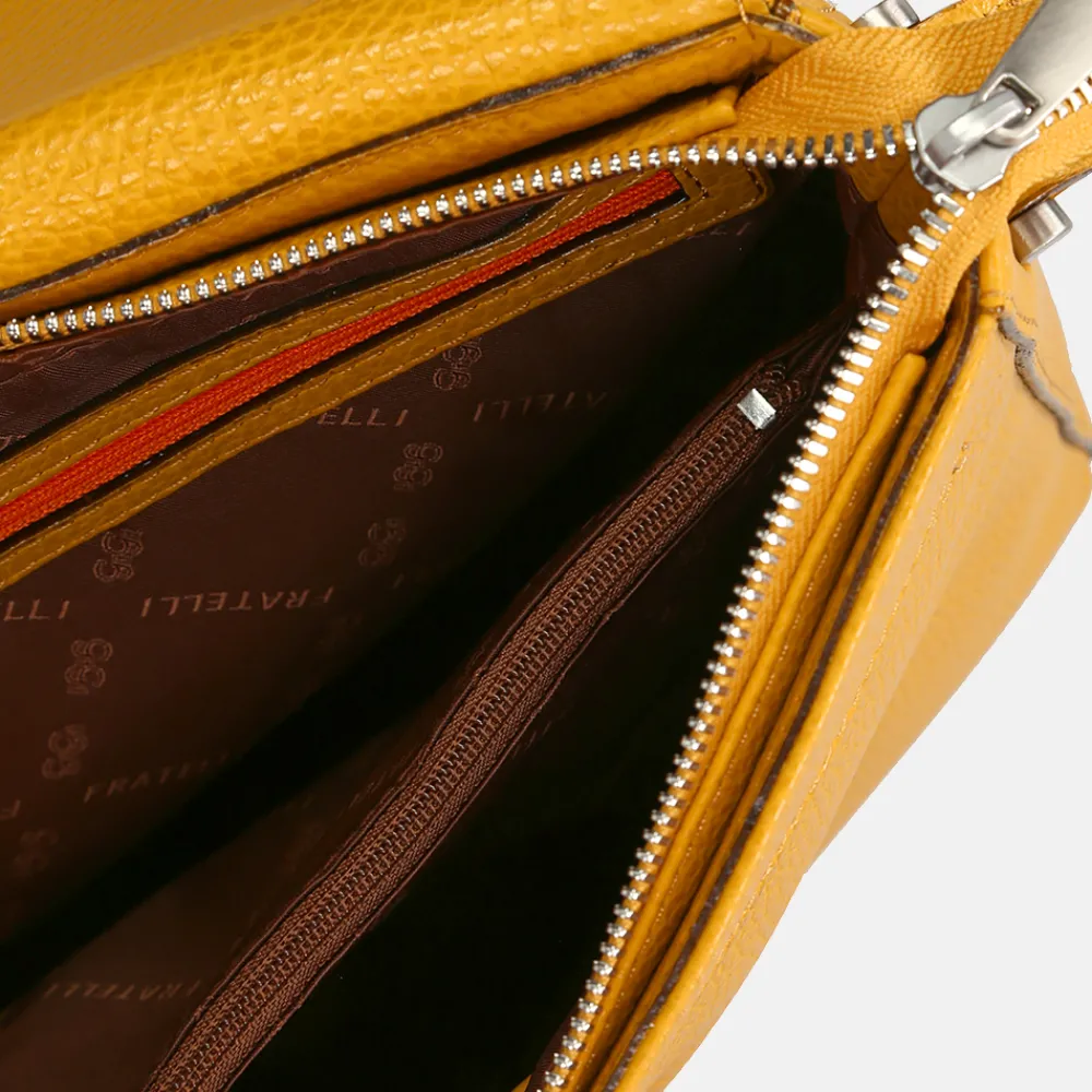 Schoudertassen^Gigi Fratelli schoudertas yellow gold