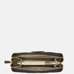 Dames Portemonnees^Guess Laurel SLG ziparound portemonnee M mocha logo