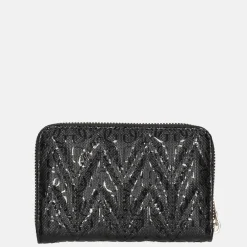 Dames Portemonnees^Guess Adelard portemonnee M black