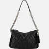 Schoudertassen^Guess Adelard schoudertas black